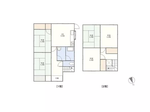 4-minute walk to the Fuchi Junior High School Front bus stop! A 5DK detached property in Haruki-cho