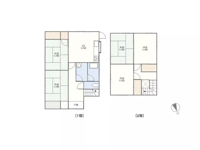 4-minute walk to the Fuchi Junior High School Front bus stop! A 5DK detached property in Haruki-cho