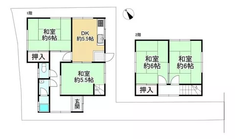 Kameoka City, Higashi Tsutsuji-ga-oka Akebonodai 3-chome (Umabori Station), 2-story, 3DK