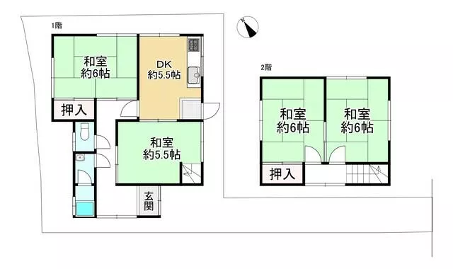 Kameoka City, Higashi Tsutsuji-ga-oka Akebonodai 3-chome (Umabori Station), 2-story, 3DK