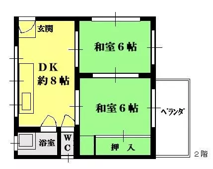 Kobe City Tarumi Ward Takamaru 3-chome (Tarumi Station) 2-story 6SDK