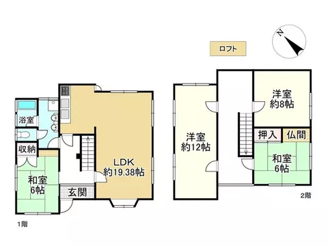 ●Building constructed by Misawa Homes●Two-way road●4LDK with all rooms over 6 tatami mats