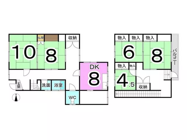 [House Do Ni no Miya] A 5DK used house in the Haruyama area♪ Access to Sakura Street and Matsumoto Street…