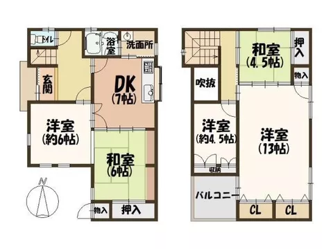 Naizen Town 4 (Yamato Yagi Station) 8 million yen