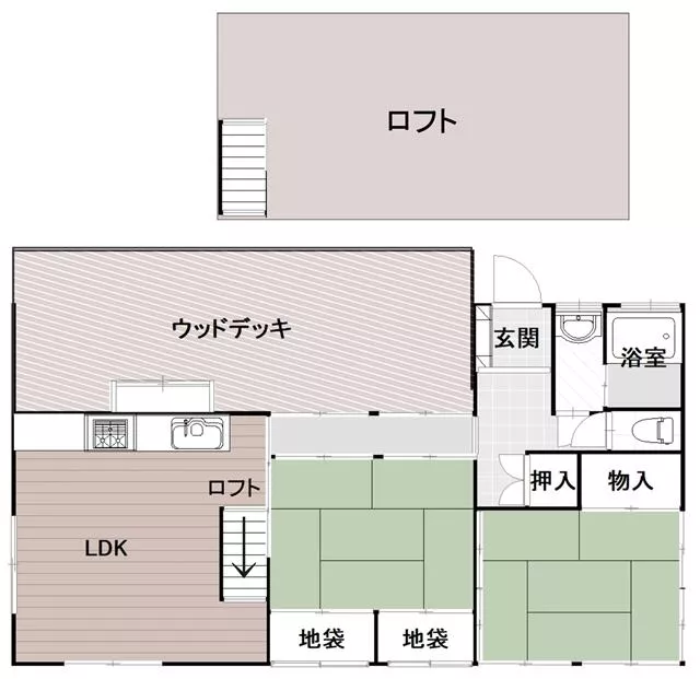 Etajima City, Okimi Town Oka Daiou, single-story, 2LDK