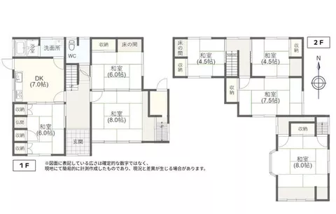 Iwade City Takatsuka (Iwade Station) 2-story 7DK - Image 2