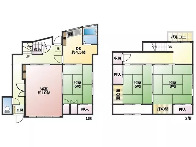 - 1 minute on foot to the bus stop - Elementary school within 5 minutes on foot - The interior is spacious with a 4DK layout