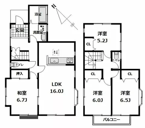 Noda City, Hanai 1-chome (Umego Station), 2-story, 4LDK - Image 2