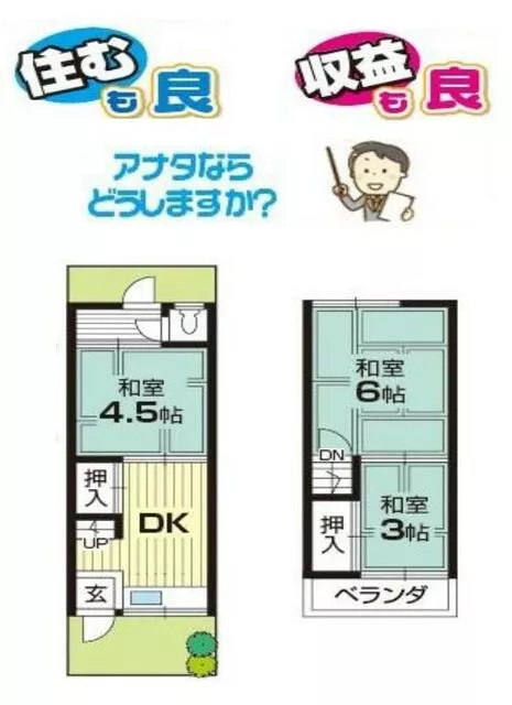 Shijonawate City, Mita Town (Shijonawate Station) 2-story 3DK