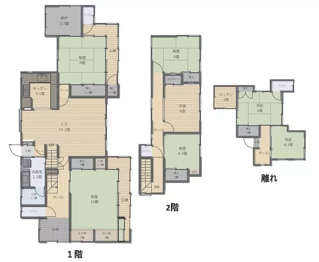 Wakayama City, Matsugaoka 1-chome (Wakayama City Station) 2-story 7SLDK