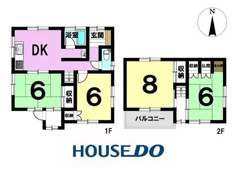 Ama City, Shinoda Iejima (Kida Station) 2-story building 4DK