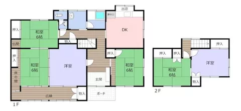 Kurashiki City, Tamashima Michiguchi (Shin-Kurashiki Station), 2-story, 6DK