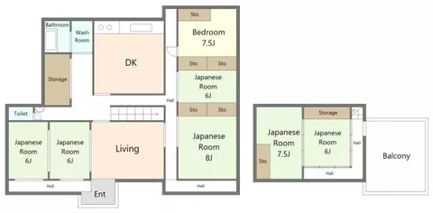 Tanaka, Shiraiwa, Motomiya City (Motomiya Station) 3-story 7SLDK