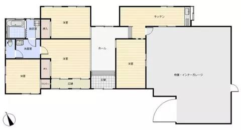 Higashimorokata District, Kunimi Town, Oaza Fukatune Single-story 4DK