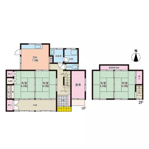 Akaiwa City, Sakuragaoka Nishi 1-chome, 2-story, 4DK - Image 2