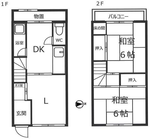Iwakura City, Minami-Shinmachi Gotanda (Iwakura Station), 2-story, 2LDK - Image 2