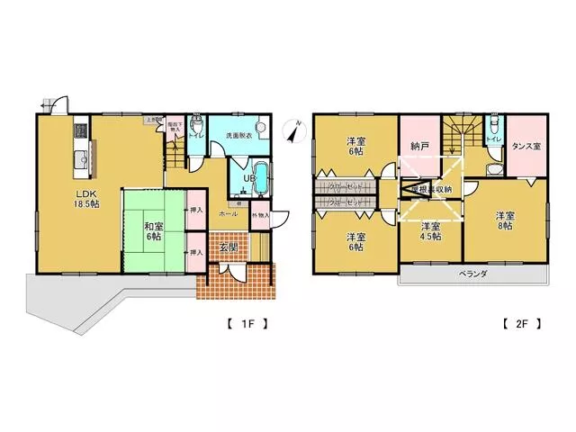Sakai City, Mikuni Town, Midorigaoka 4-chome (Mikuni Station) 2-story building, 5SLDK