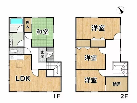 Himeji City, Yumesaki Town Temple (Himeji Station) 2-story building 4SLDK