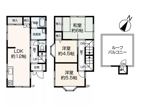 Within walking distance to the nearest station, with a roof balcony, good view, good ventilation, and a green residential area