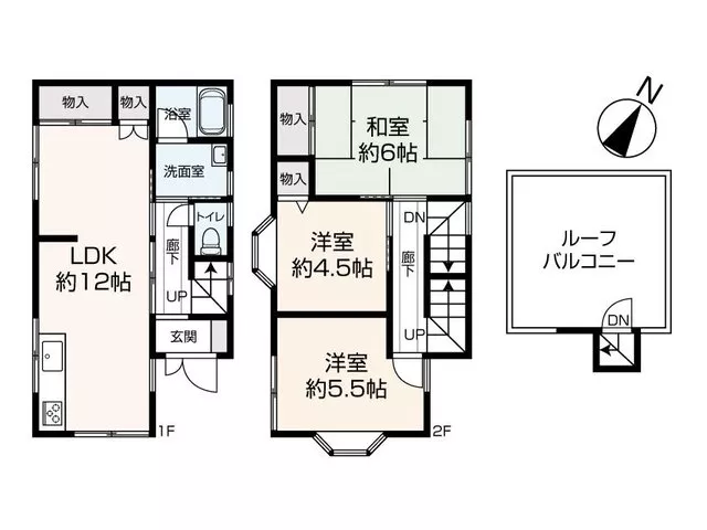 Within walking distance to the nearest station, with a roof balcony, good view, good ventilation, and a green residential area