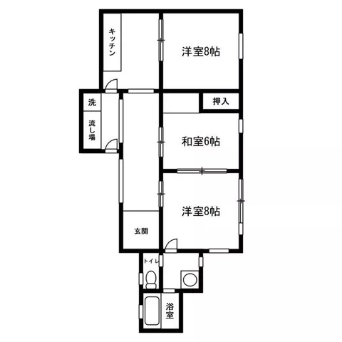 Tsu City, Atago-cho (Tsu Station) Single-story building 3DK