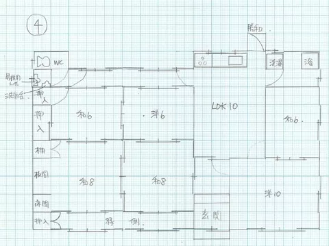 Ichinomiya City, Kiso River Town, Satokomaki, Sunagoshi (Kuroda Station), single-story building, 5LDK