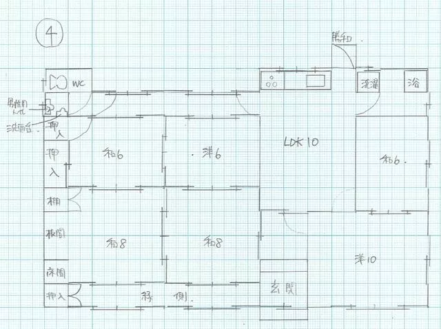 Ichinomiya City, Kiso River Town, Satokomaki, Sunagoshi (Kuroda Station), single-story building, 5LDK