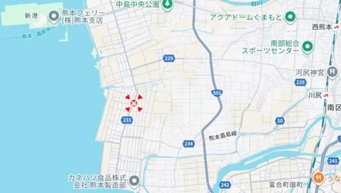 Kumamoto City, Minami Ward, Umikuchi Town (Kawashiri Station) single-story building 3K