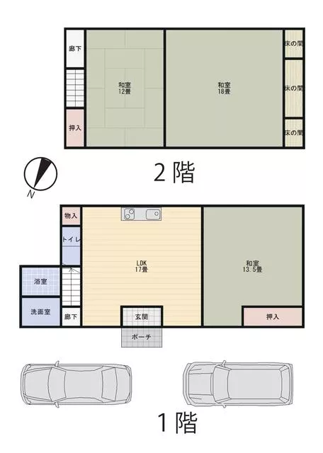 Kameoka City, Sogabe-cho Anatokido-guchi (Kameoka Station) 2-story 3LDK