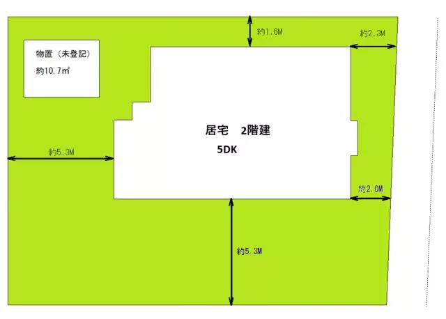 Shiraishi City, Koriyama, Kan'nonzaki (Shiraishi Station) 2-story building 5DK