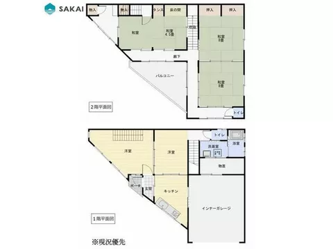 【SAKAI】Conveniently located near supermarkets and hospitals. The nearest Mie Town Station is