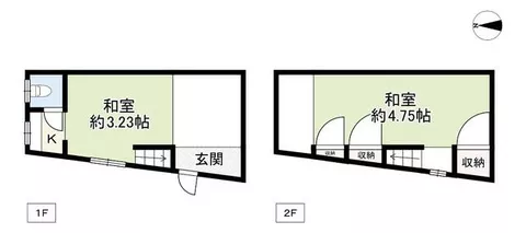 2-story building 2K in Koji 2-chome, Ikuno Ward, Osaka City (Koji Station)