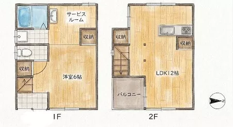 Kurashiki City, Nishitomii (Nishitomii Station) 2-story 1SLDK