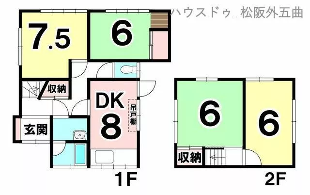 Matsusaka City, Ureshino Isshi Town (Ise Nakagawa Station), 2-story, 4DK