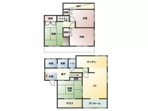 A corner lot residence with over 52 tsubo of spaciousness and storage capacity! - Image 2