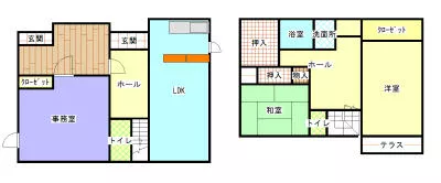 Arao City, Masunaga (Arao Station), two-story building, 3LDK