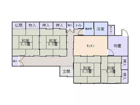 Oshu City, Maesawa, Kojou, Hira (Maesawa Station), single-story building, 4DK - Image 2