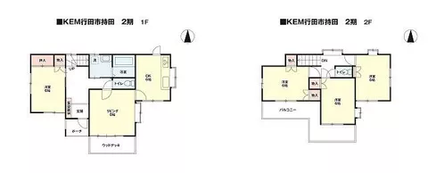 Gyoda City, Mochida 4-chome (Mochida Station), 2-story, 5DK