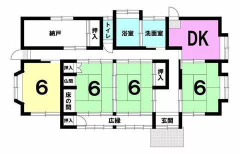 Isa City, Oguchi Oshima (Kurino Station), single-story building, 4SDK - Image 2