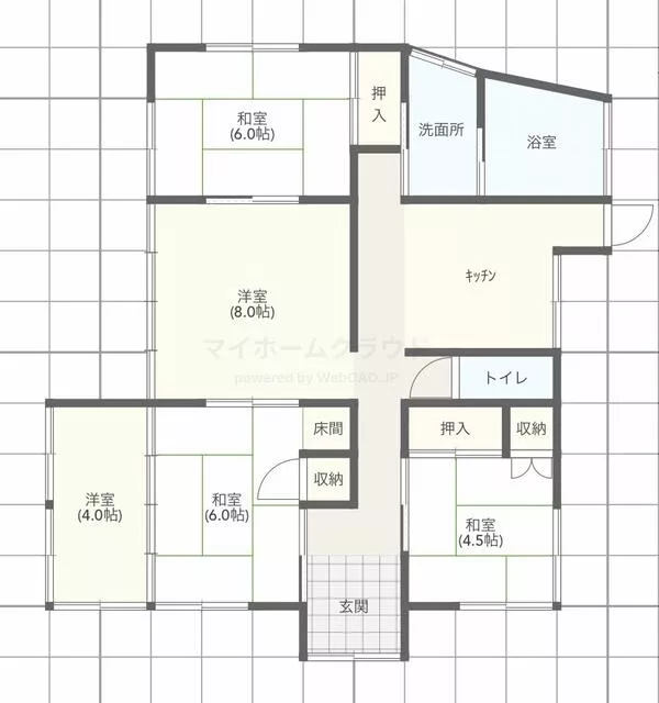 Kikuchi City, Suimachi Yoshitomi (Miyoshi Station) Single-story 5DK