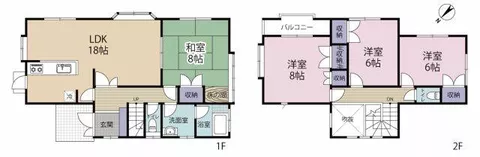 Hiroshima City, Higashi Ward, Umaki 6-chome, 2-story, 4LDK
