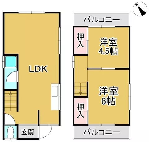 Base 1-chome, Tadaoka Town, Izumi District (Tadaoka Station) 2-story 2LDK