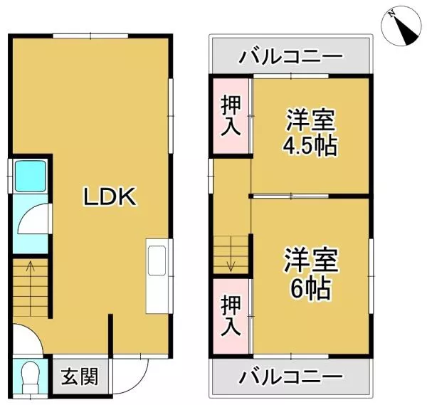 Base 1-chome, Tadaoka Town, Izumi District (Tadaoka Station) 2-story 2LDK