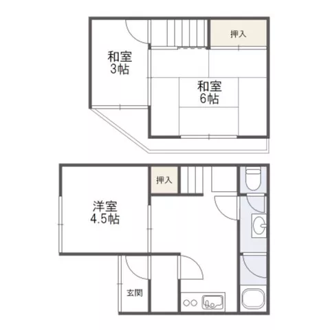 Hirakata City, Hashitani 2-chome (Kozenji Station) 2-story 3DK
