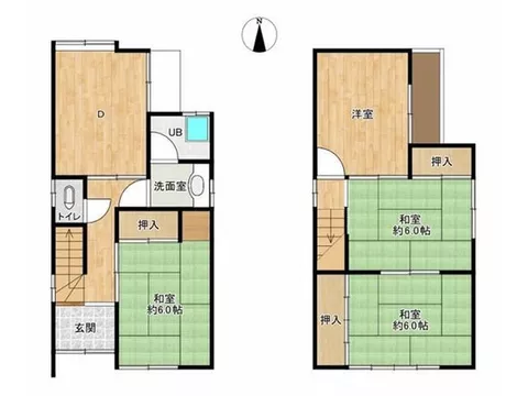 South-facing road, all rooms with storage, 4-minute walk to bus stop, 9-minute walk to elementary school, quiet residential area - Image 2