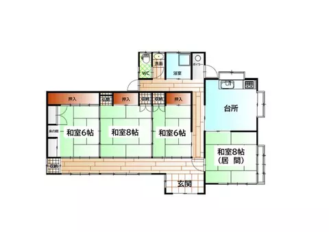 Shiogama City, Urato Kanpuzawa, Minato, single-story building, 4DK - Image 2