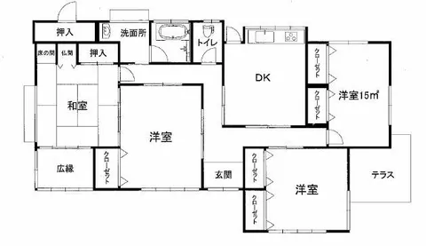Gyoda City, Oaza Manaita (Hanyu Station) Single-story building 4DK