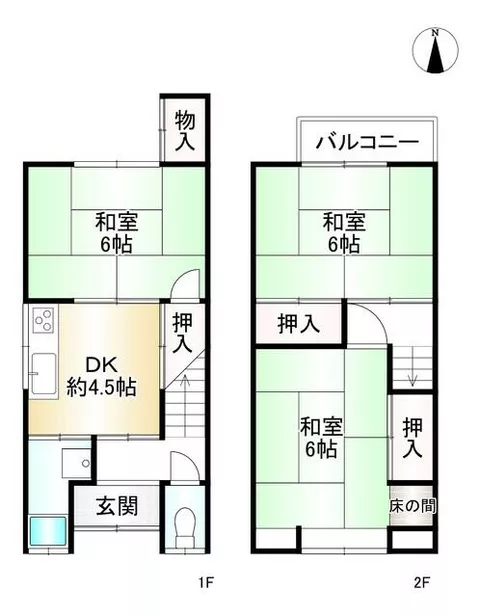 Kyoto City, Fushimi Ward, Daigo Toyama Kaido Town (Ishida Station), 2-story, 3DK