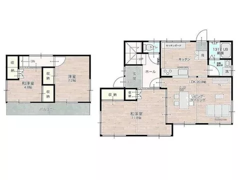 Renovated house♪ The LDK is spacious at 20.8 tatami♪