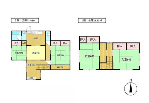 Tateyama City, Hojō (Tateyama Station) 2-story building 6K - Image 1